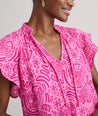 Cotton Gauze Flutter Sleeve Arya Dress
