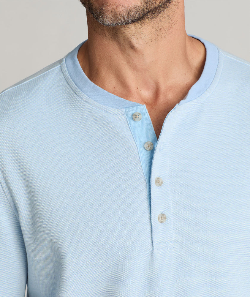 Cotton Pique Henley - FINAL SALE