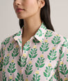 Stretch Cotton Block Print Evelina Shirt Dress - FINAL SALE