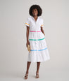 Model is wearing UNTUCKit Justine Dress. 
