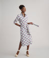 Model is wearing UNTUCKit Peyton dress.